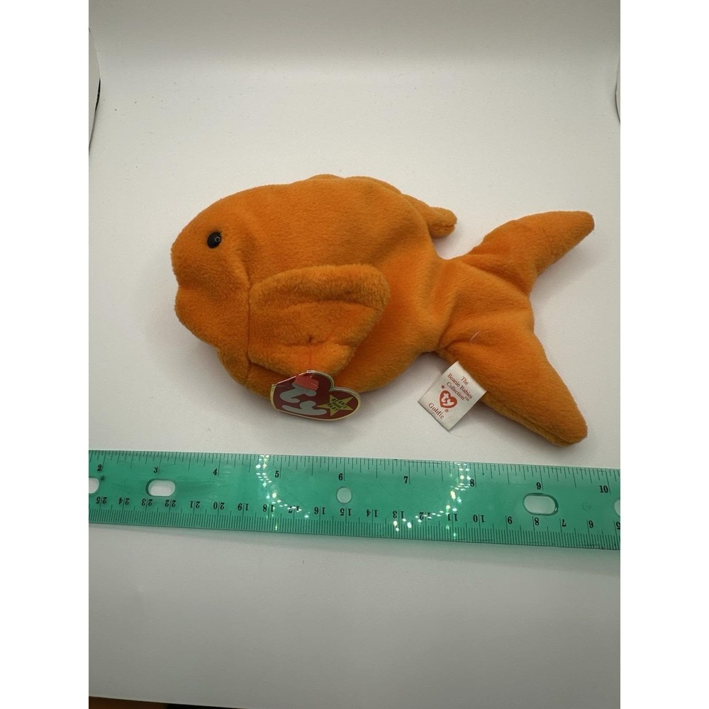 Original 9 Beanie Baby Goldie the Goldfish Rare with Multiple Errors VINTAGE